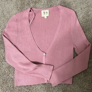 Pink sweater and crop top